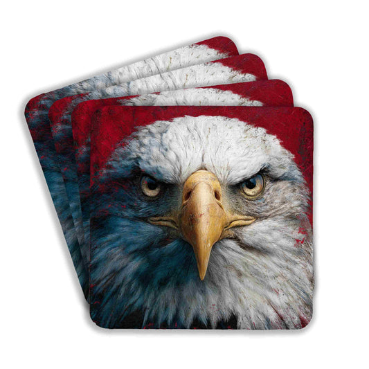 Majestic Eagle Gaze Coasters