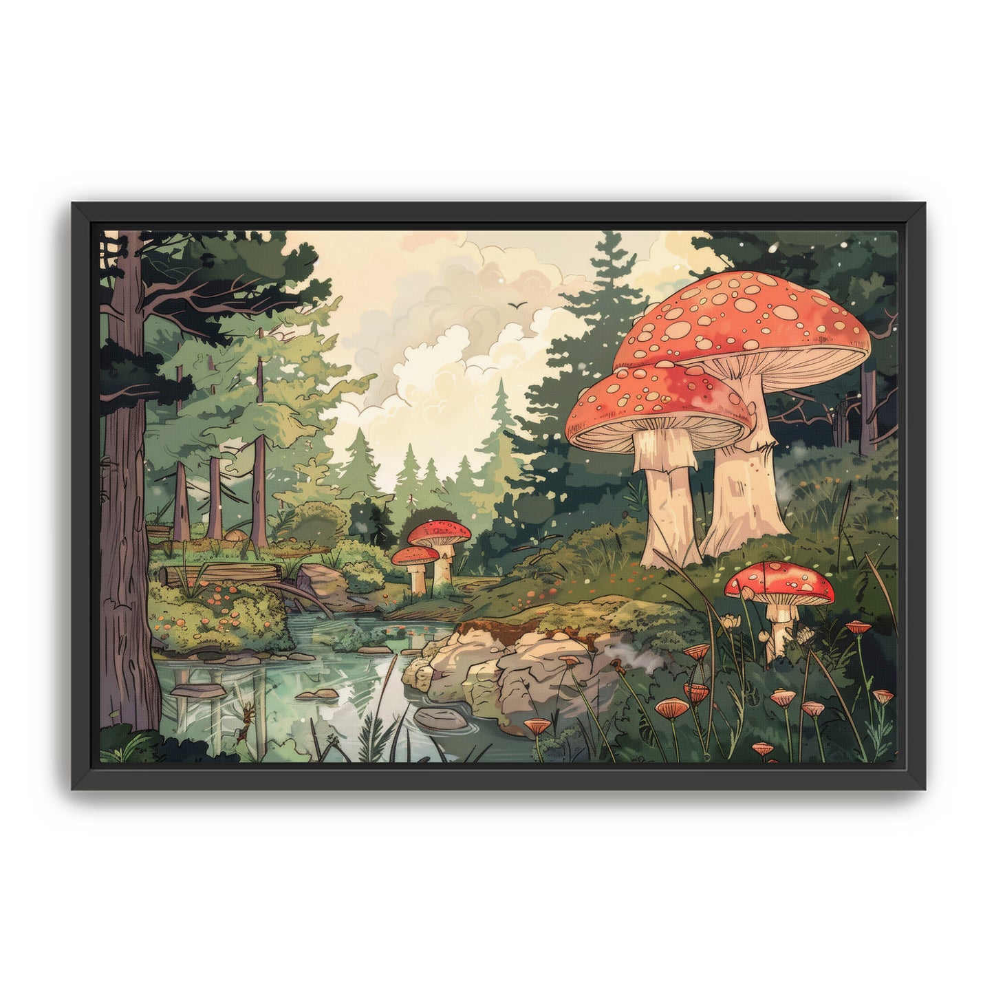 Mellow Mushrooms Wall Art