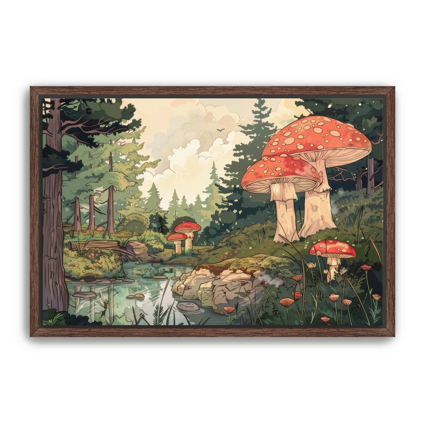 Mellow Mushrooms Wall Art