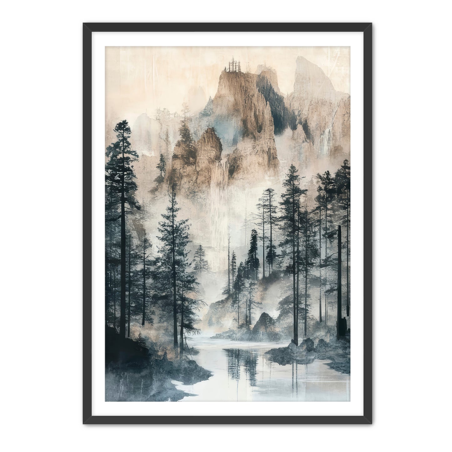 Misty Mount Wall Art