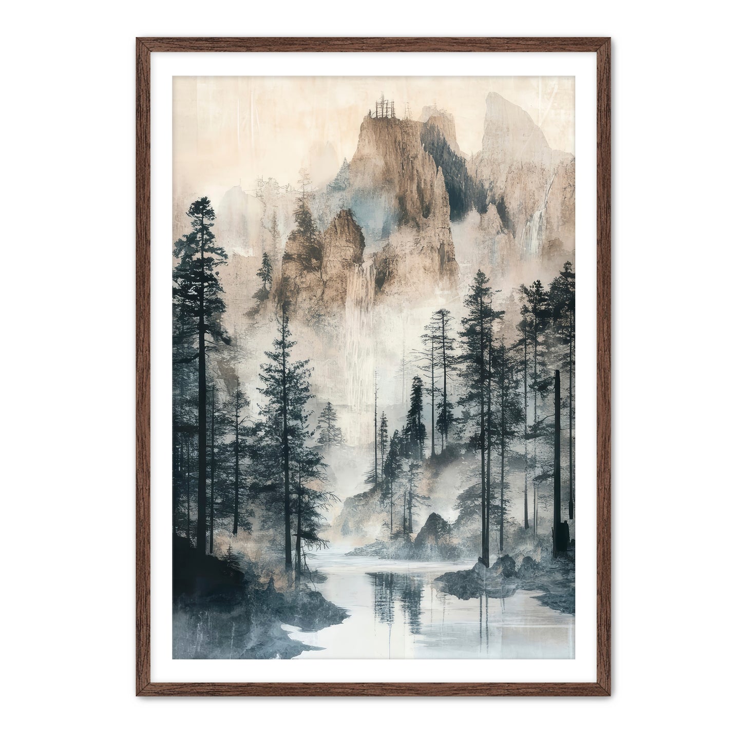 Misty Mount Wall Art