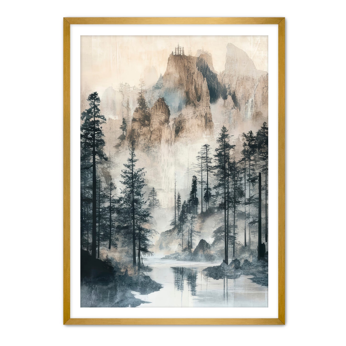 Misty Mount Wall Art
