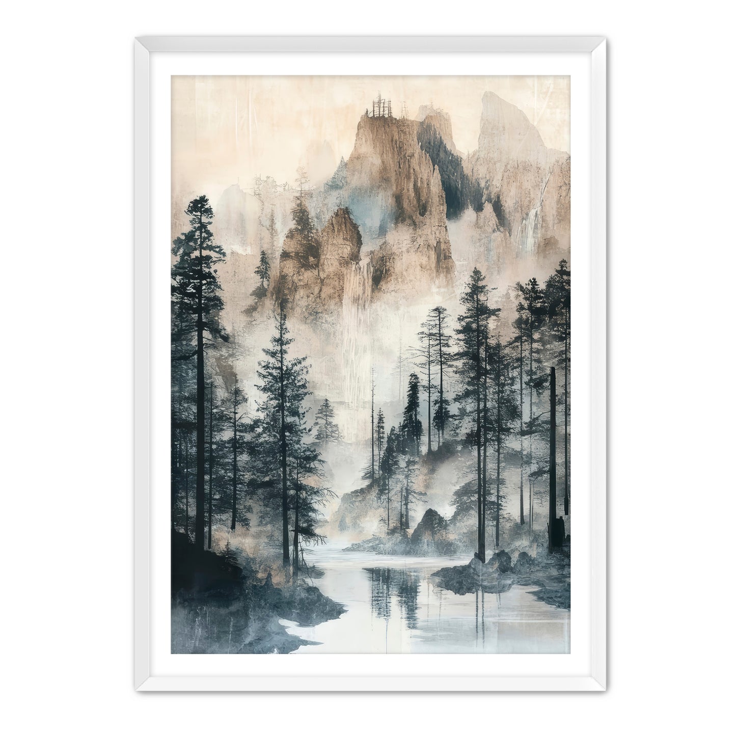 Misty Mount Wall Art