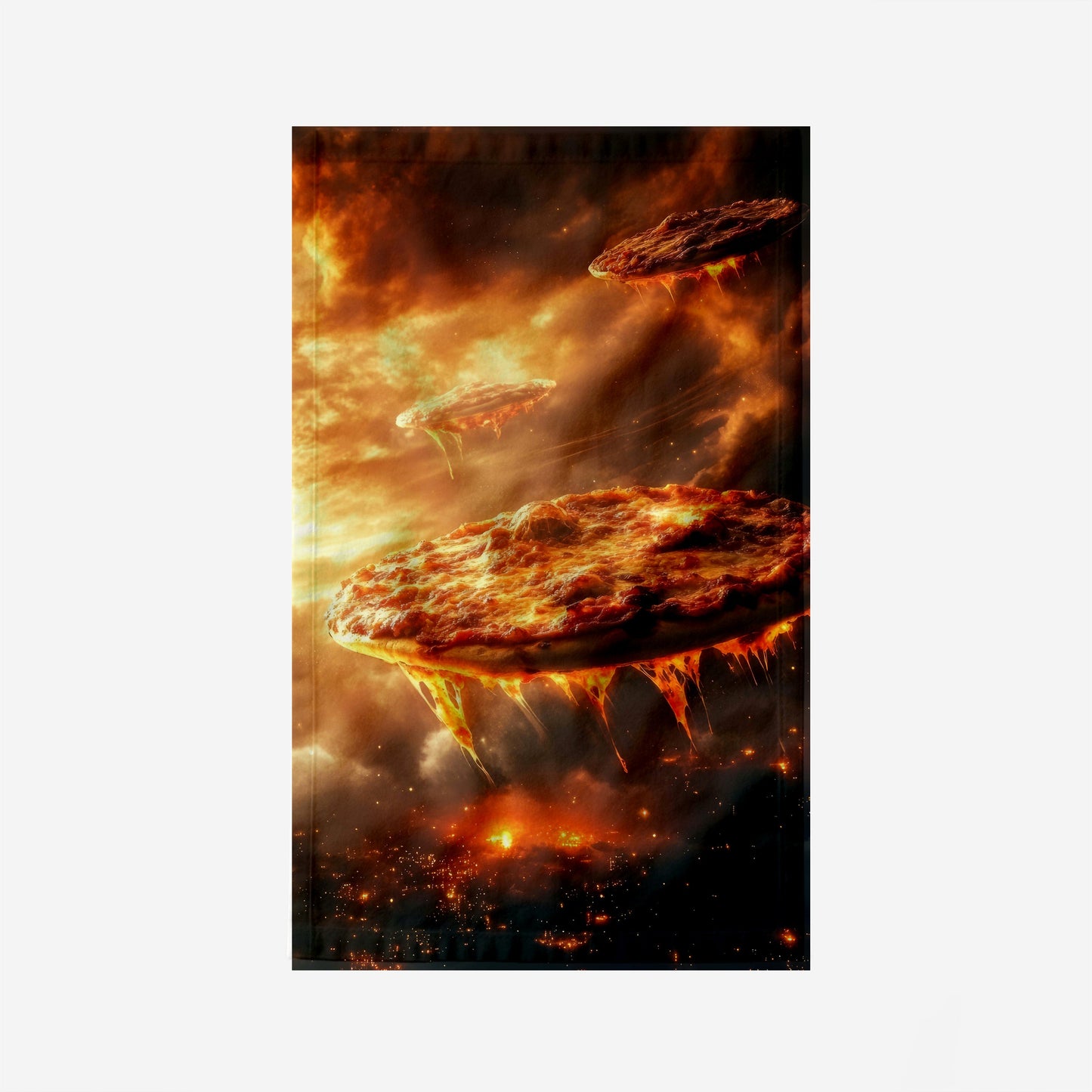 Molten Pizza Skies Kitchen Towel