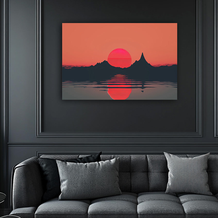 Mountain Red Wall Art