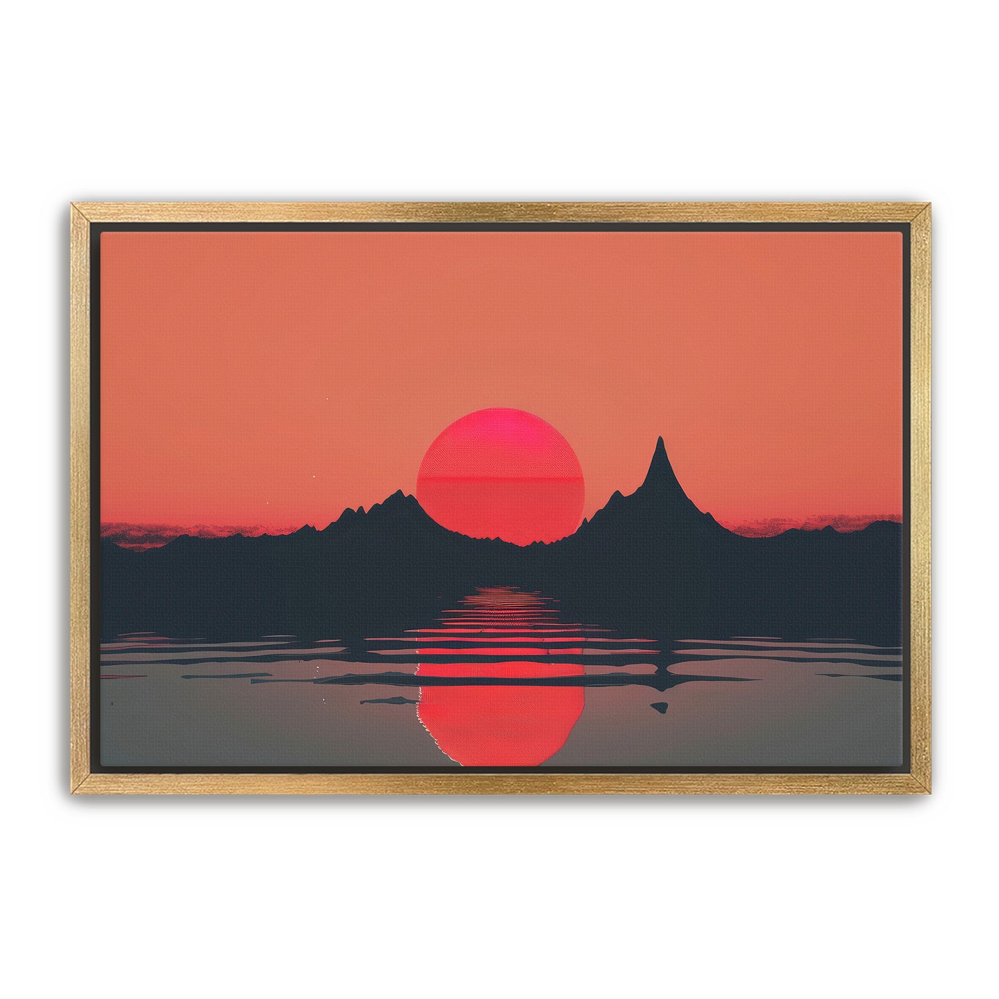 Mountain Red Wall Art