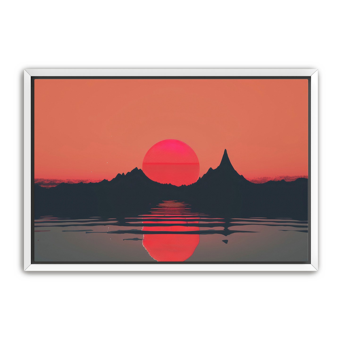 Mountain Red Wall Art