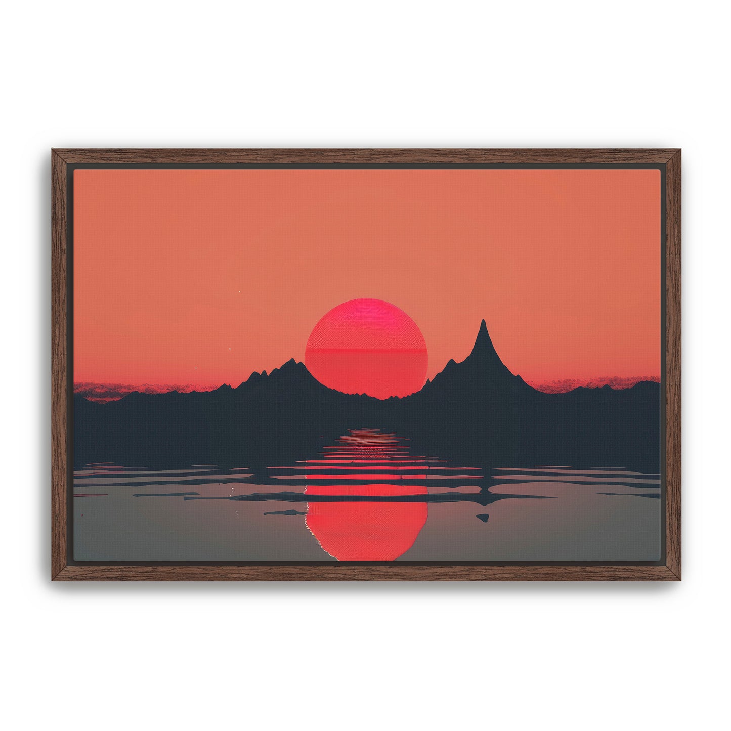 Mountain Red Wall Art