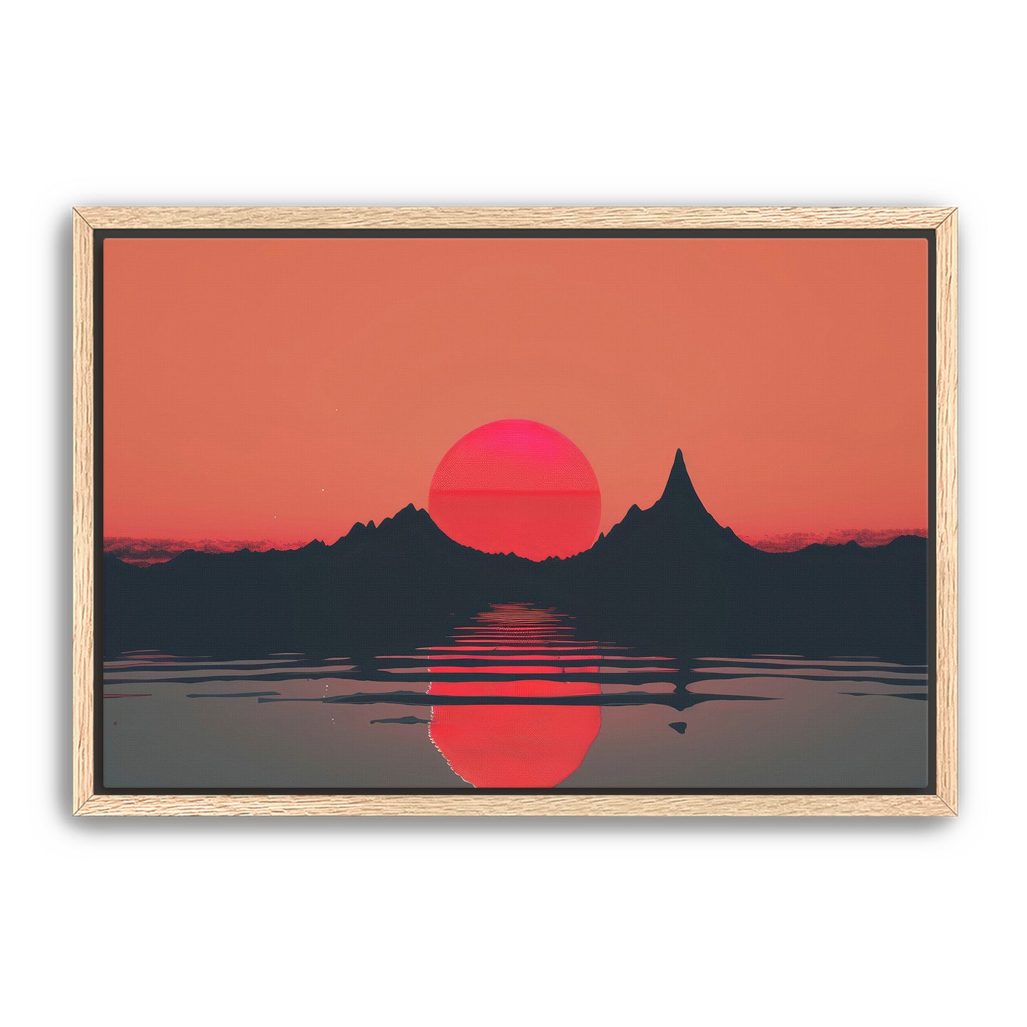 Mountain Red Wall Art