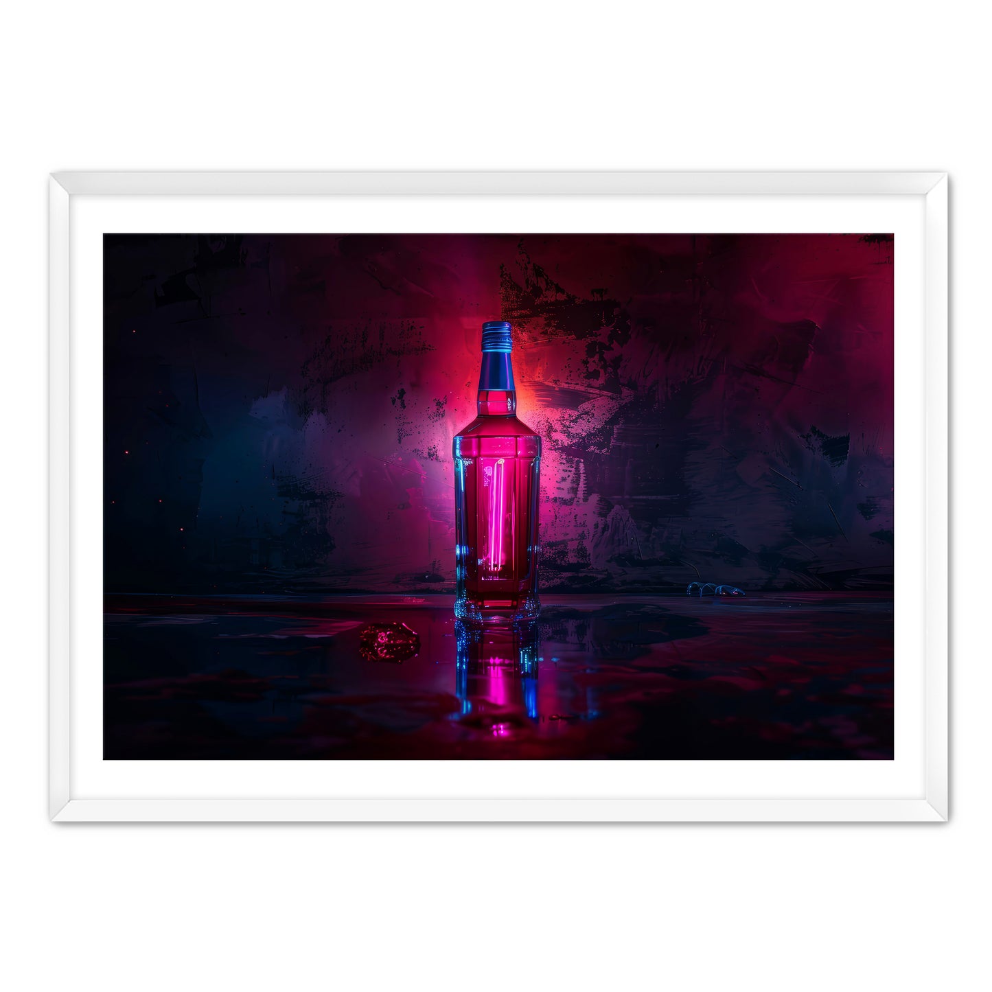 Neon Bottle Wall Art
