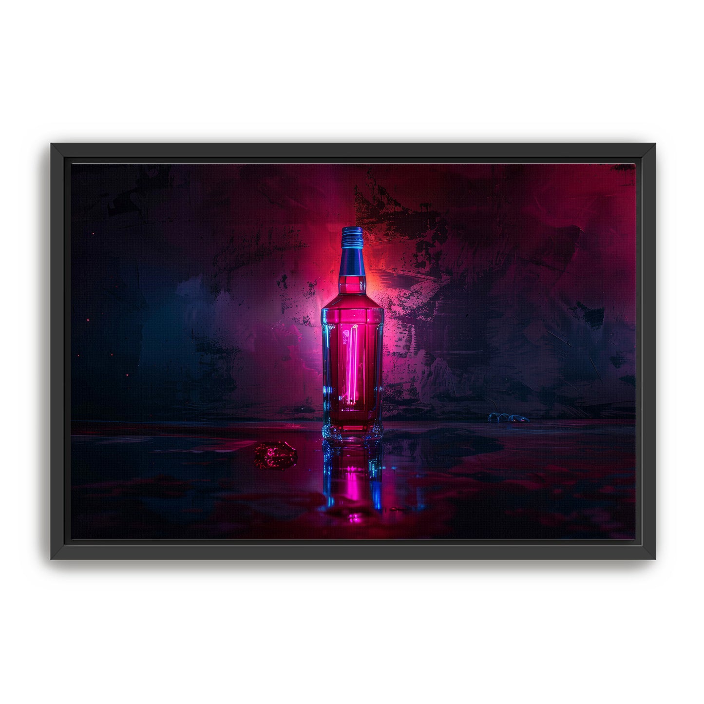 Neon Bottle Wall Art