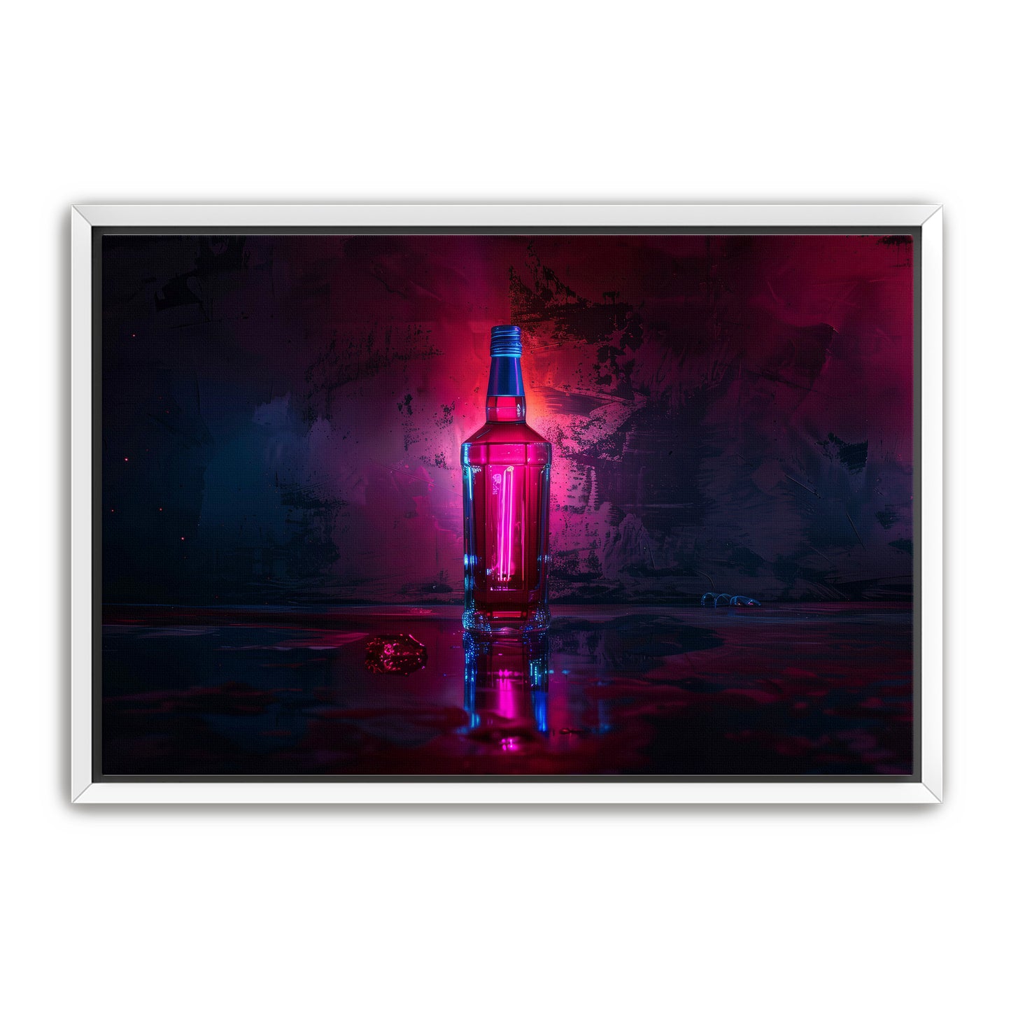 Neon Bottle Wall Art