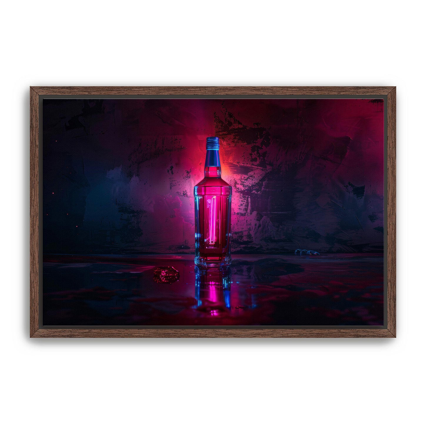 Neon Bottle Wall Art