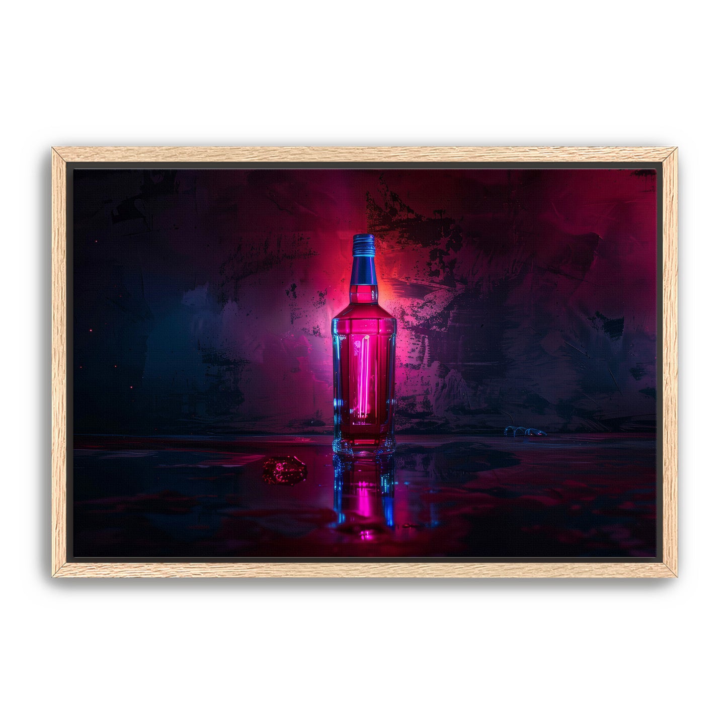 Neon Bottle Wall Art