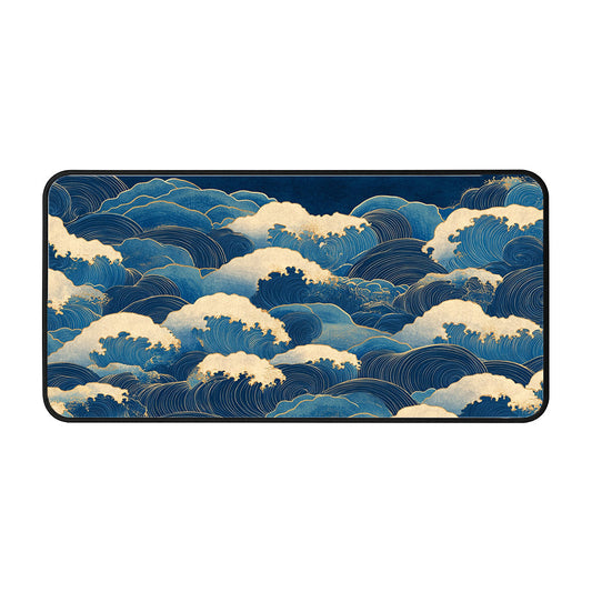 Ocean Wave Patterns Desk Mat