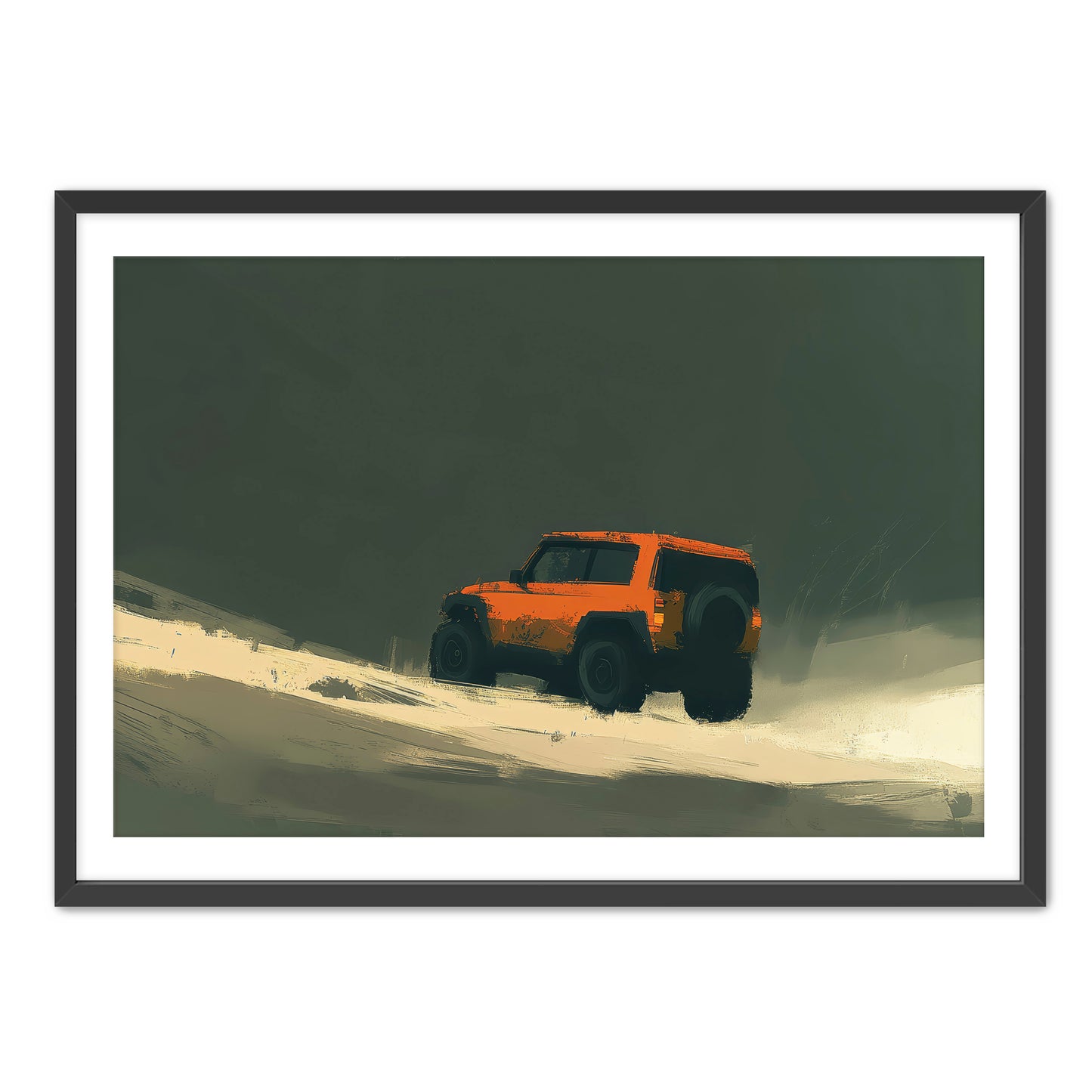 Offroad Orange Wall Art