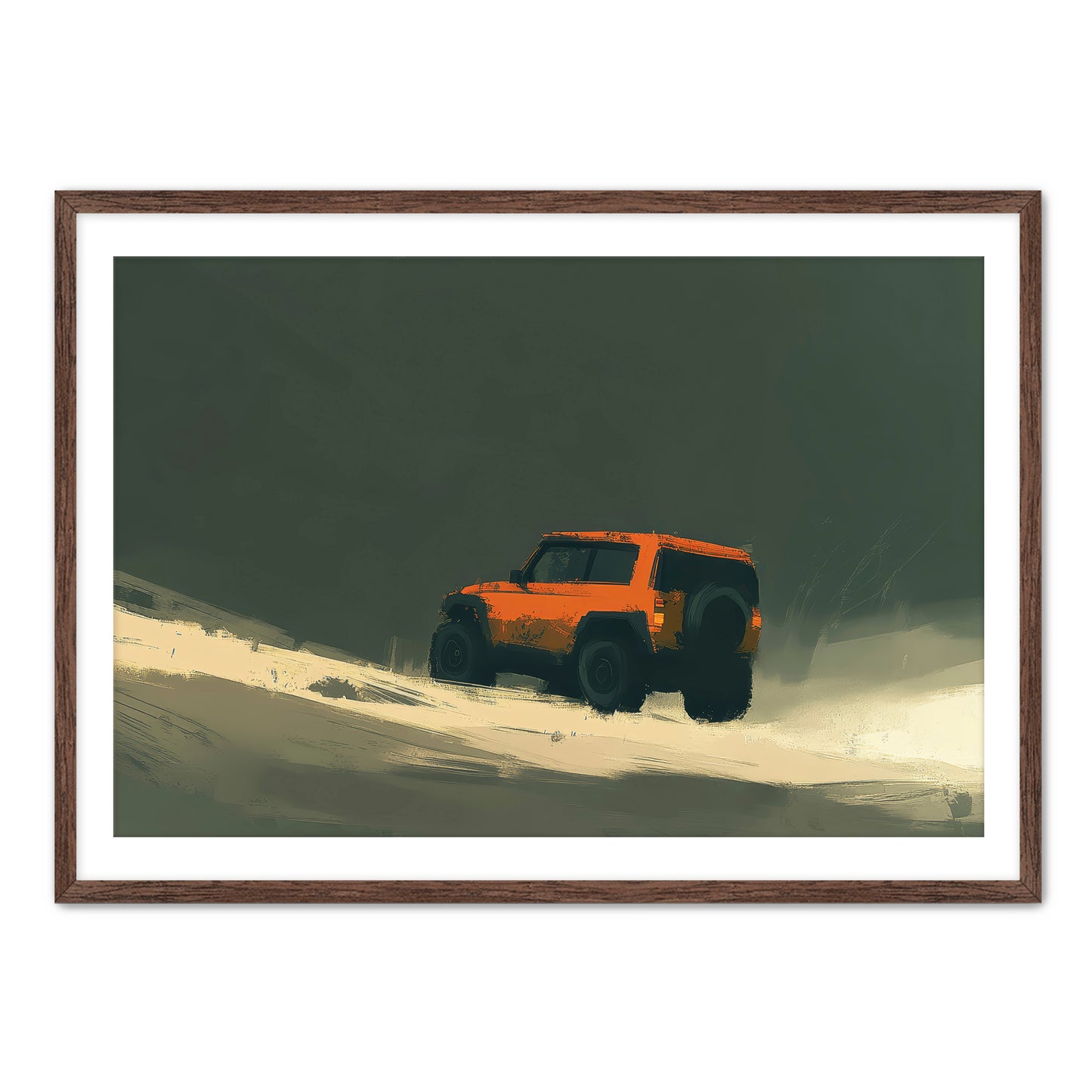 Offroad Orange Wall Art