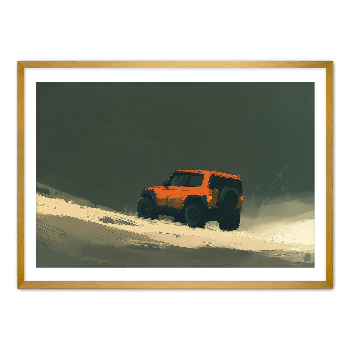 Offroad Orange Wall Art