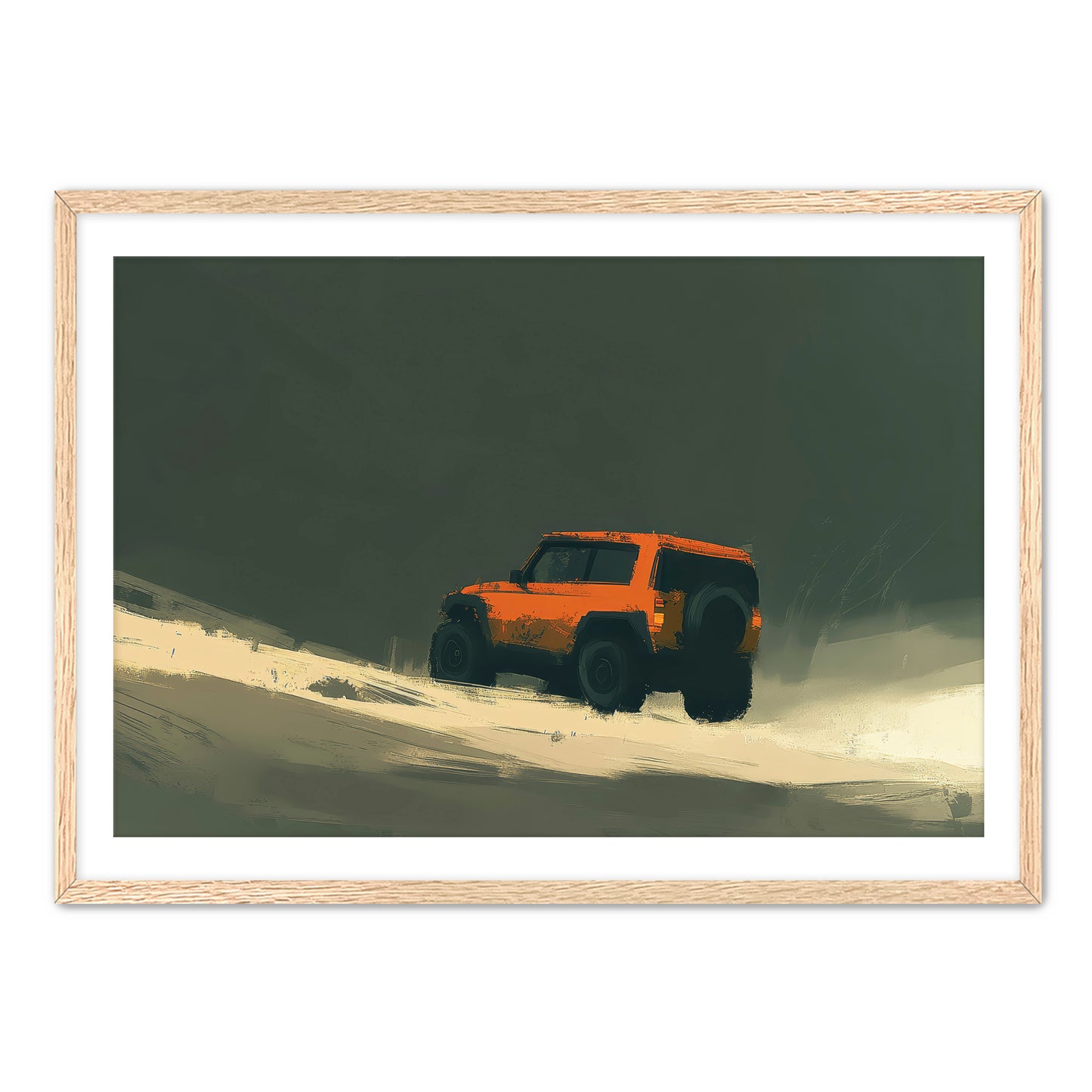 Offroad Orange Wall Art