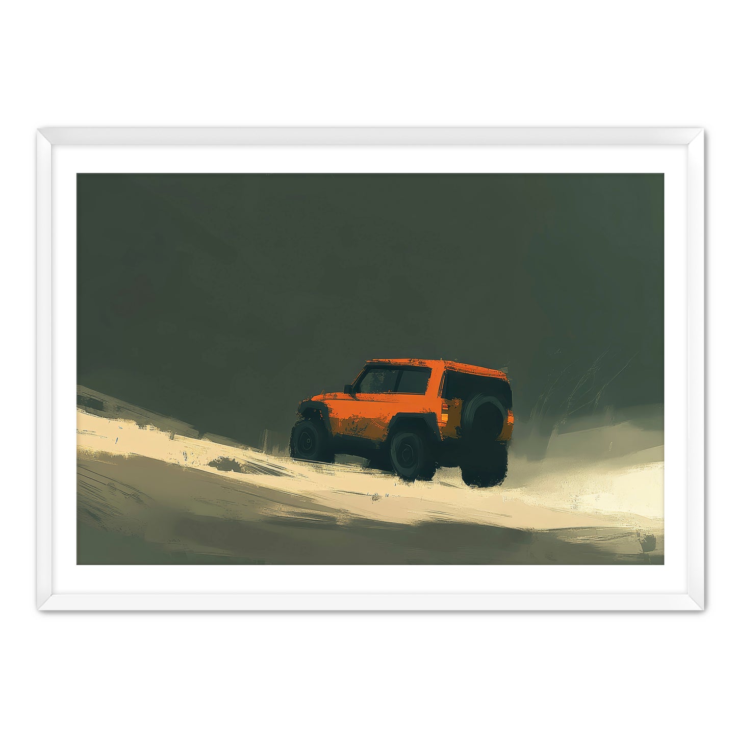 Offroad Orange Wall Art