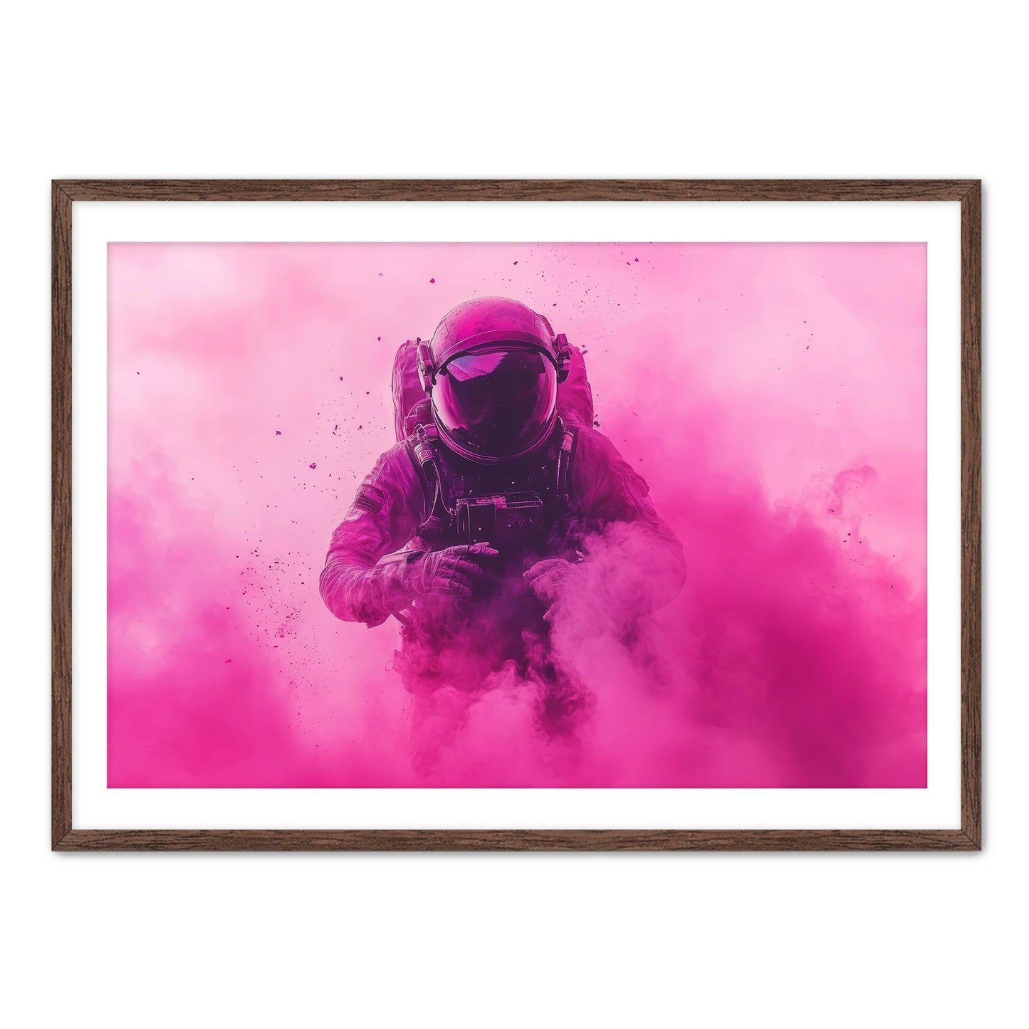 One Pink Step Astronaut Wall Art
