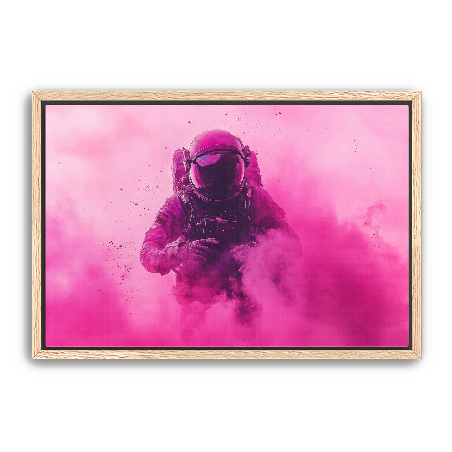 One Pink Step Astronaut Wall Art