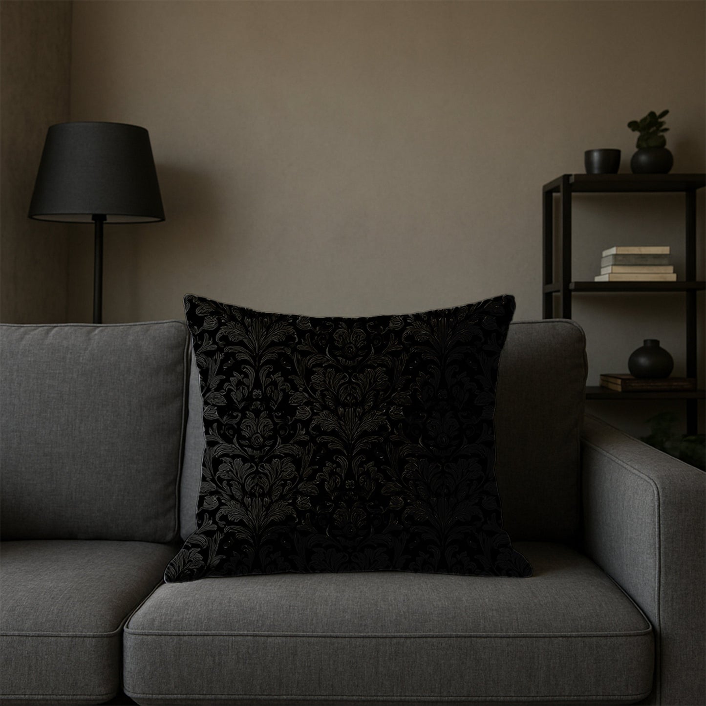 Ornate Foliage Pattern Pillow