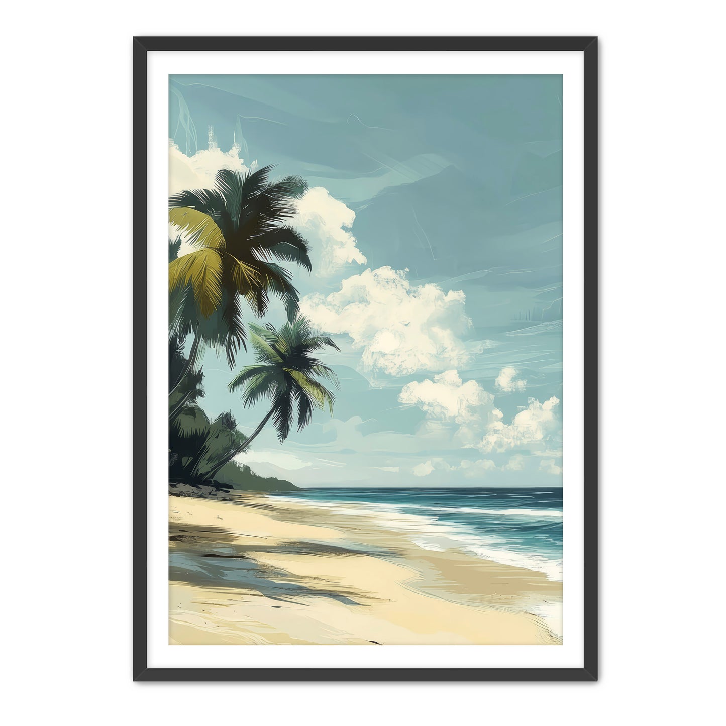 Palm and Sand Wall Art