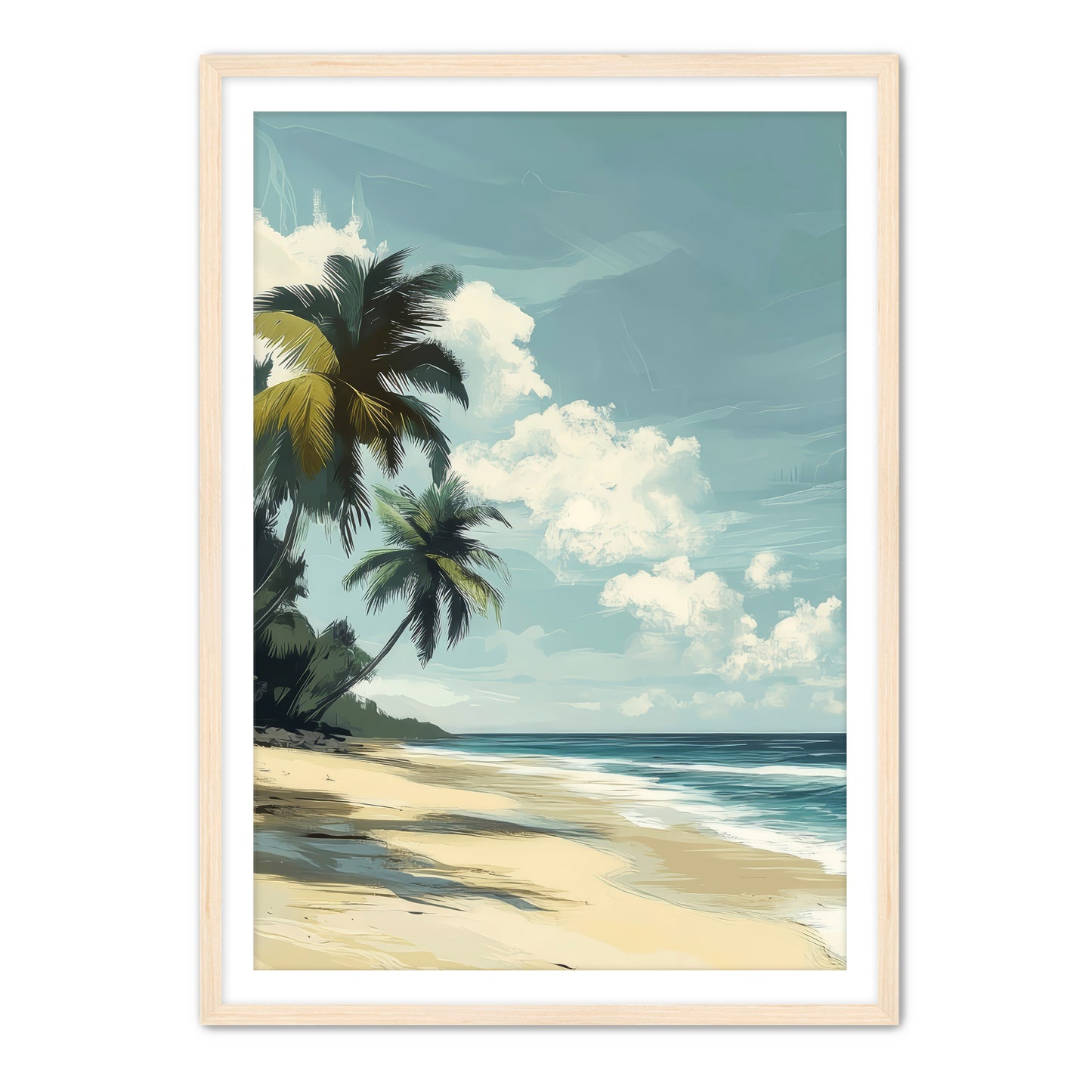 Palm and Sand Wall Art