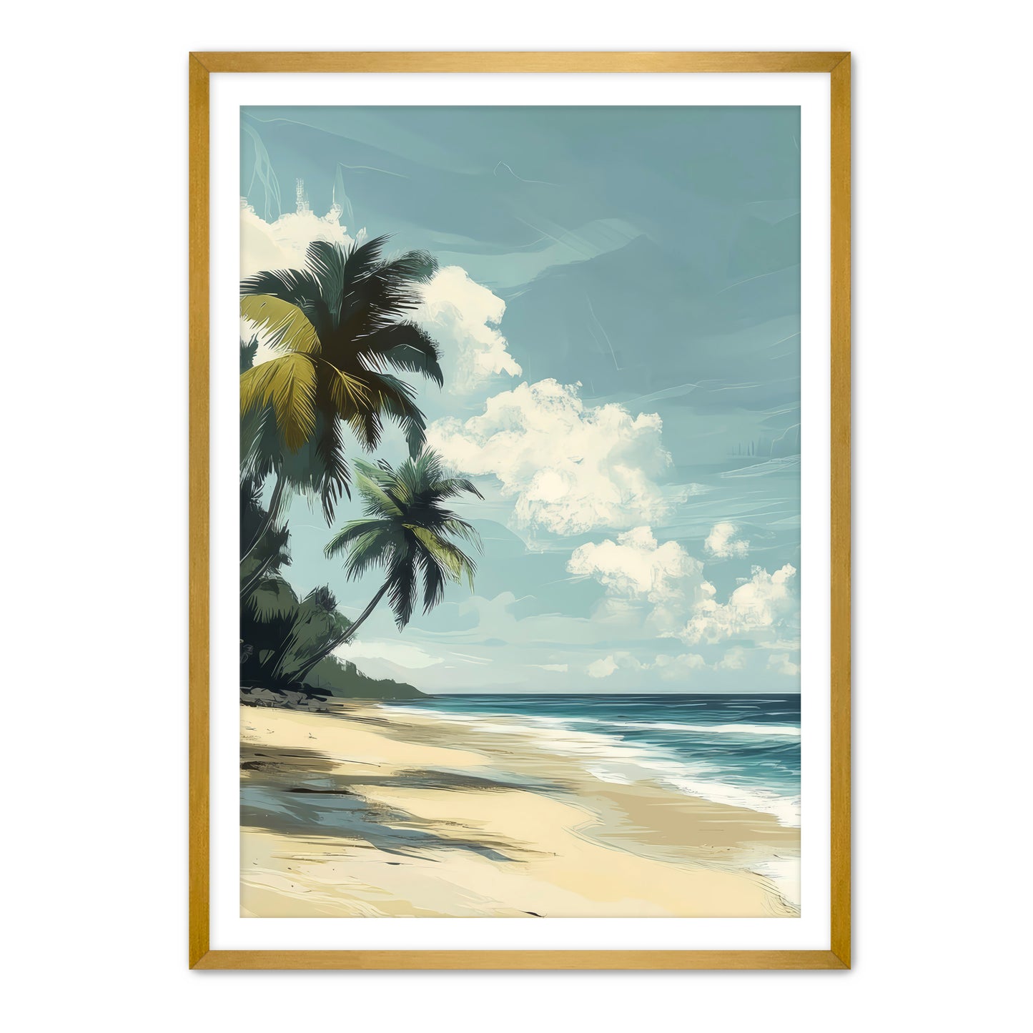Palm and Sand Wall Art