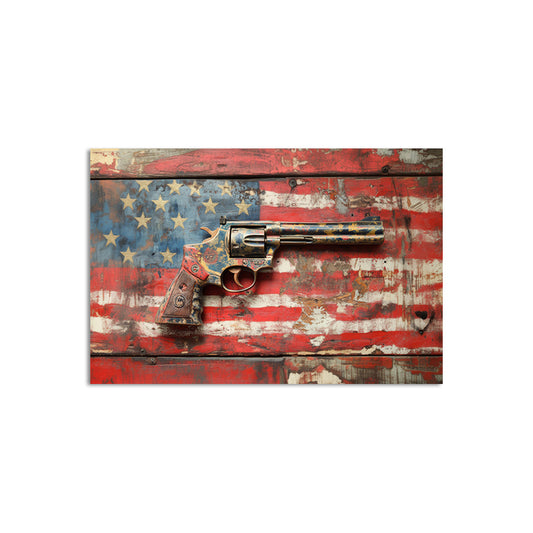 Patriotic Gun  Wall Art