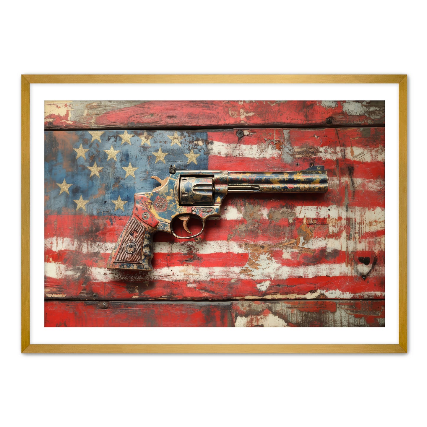 Patriotic Gun Wall Art