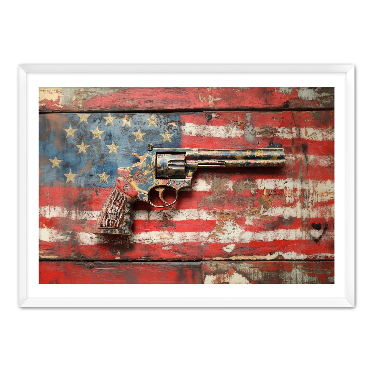 Patriotic Gun Wall Art