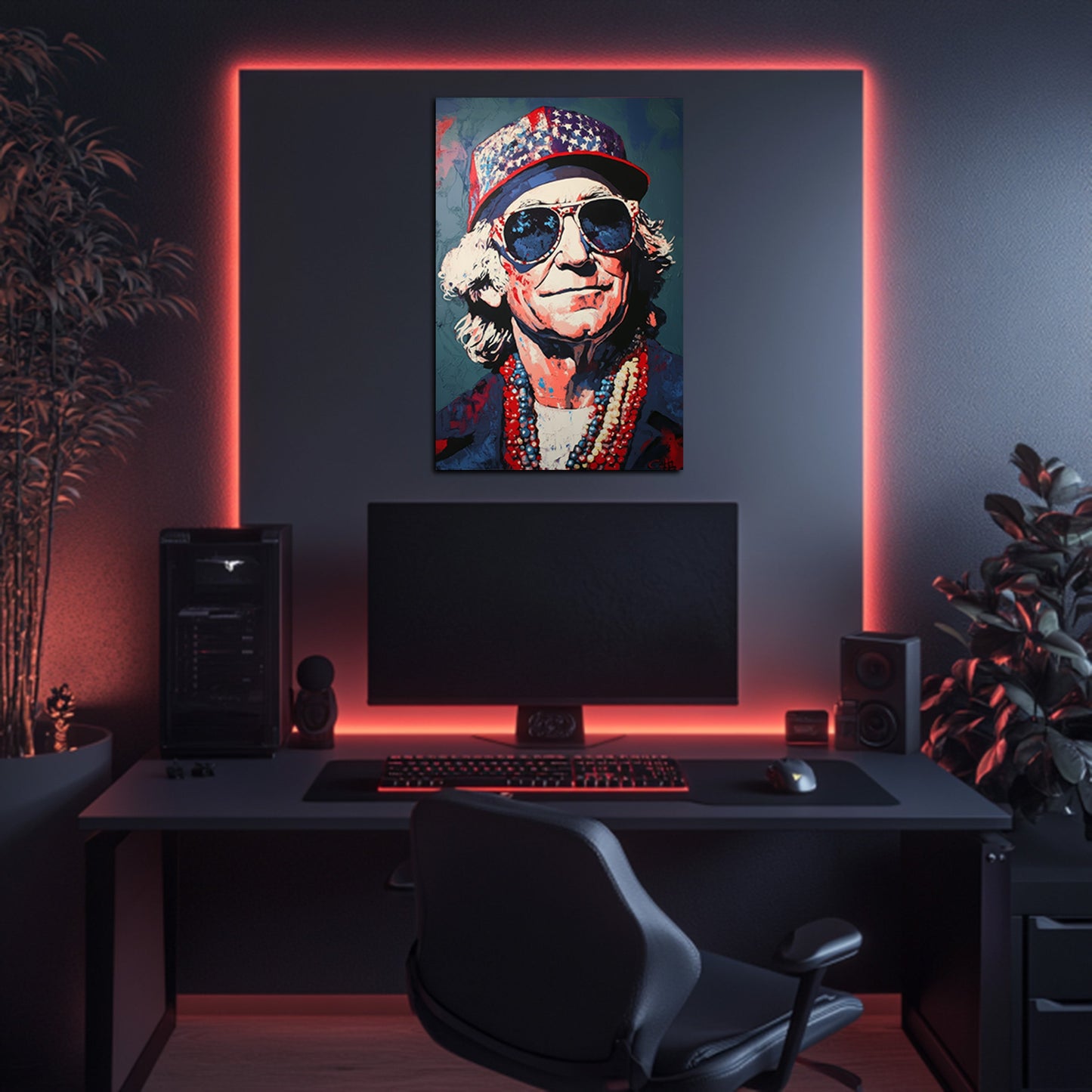 Patriotic Sunglasses Vibes Wall Art
