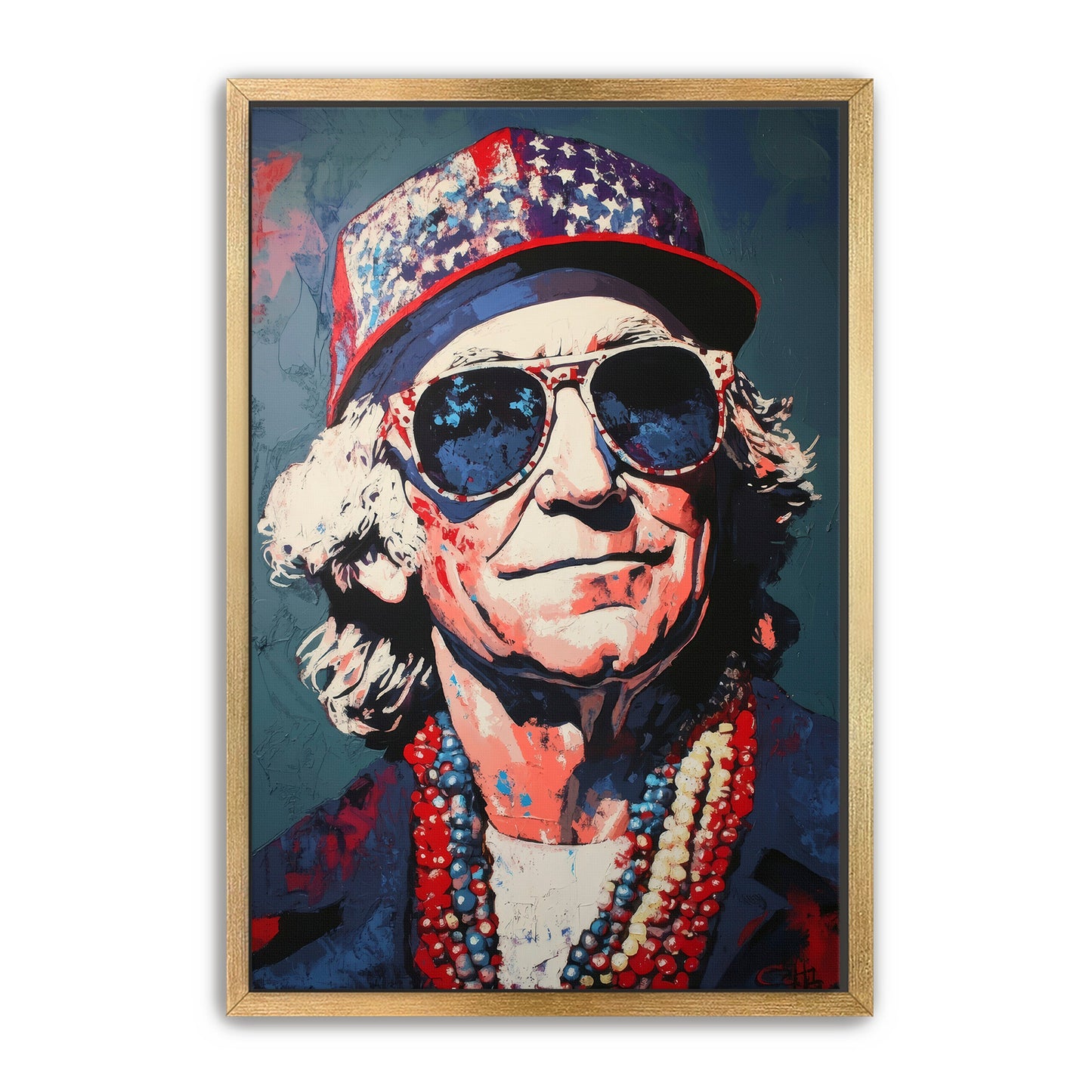 Patriotic Sunglasses Vibes Wall Art