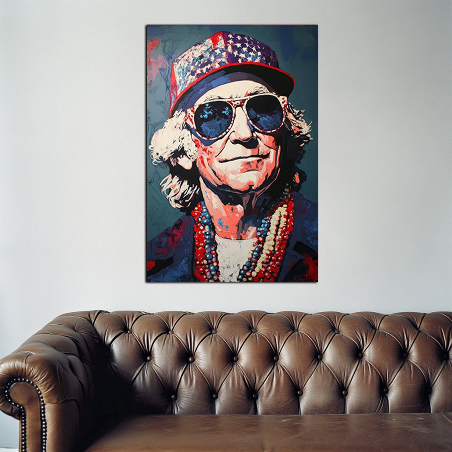 Patriotic Sunglasses Vibes Wall Art