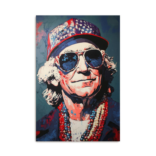 Patriotic Sunglasses Vibes Wall Art