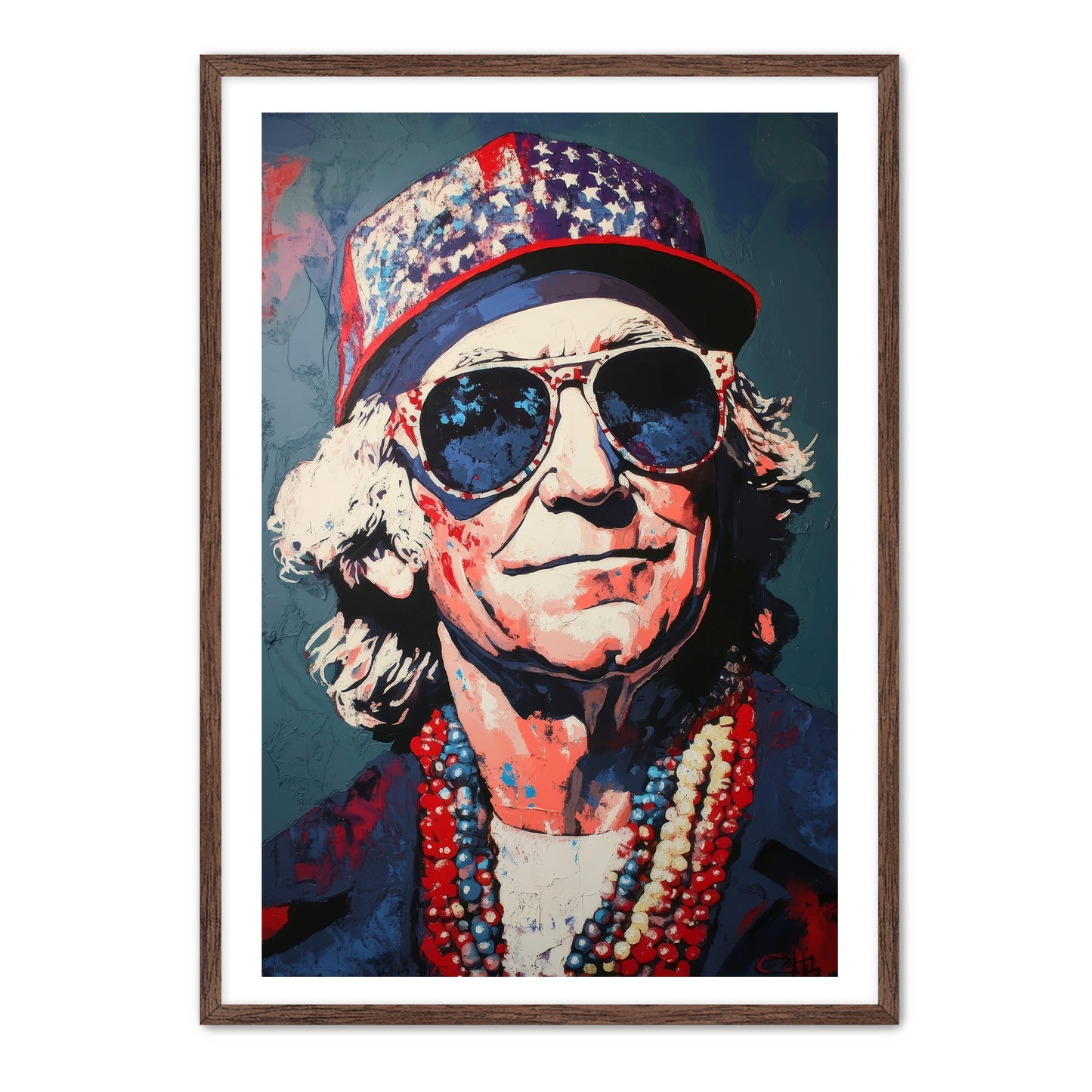 Patriotic Sunglasses Vibes Wall Art