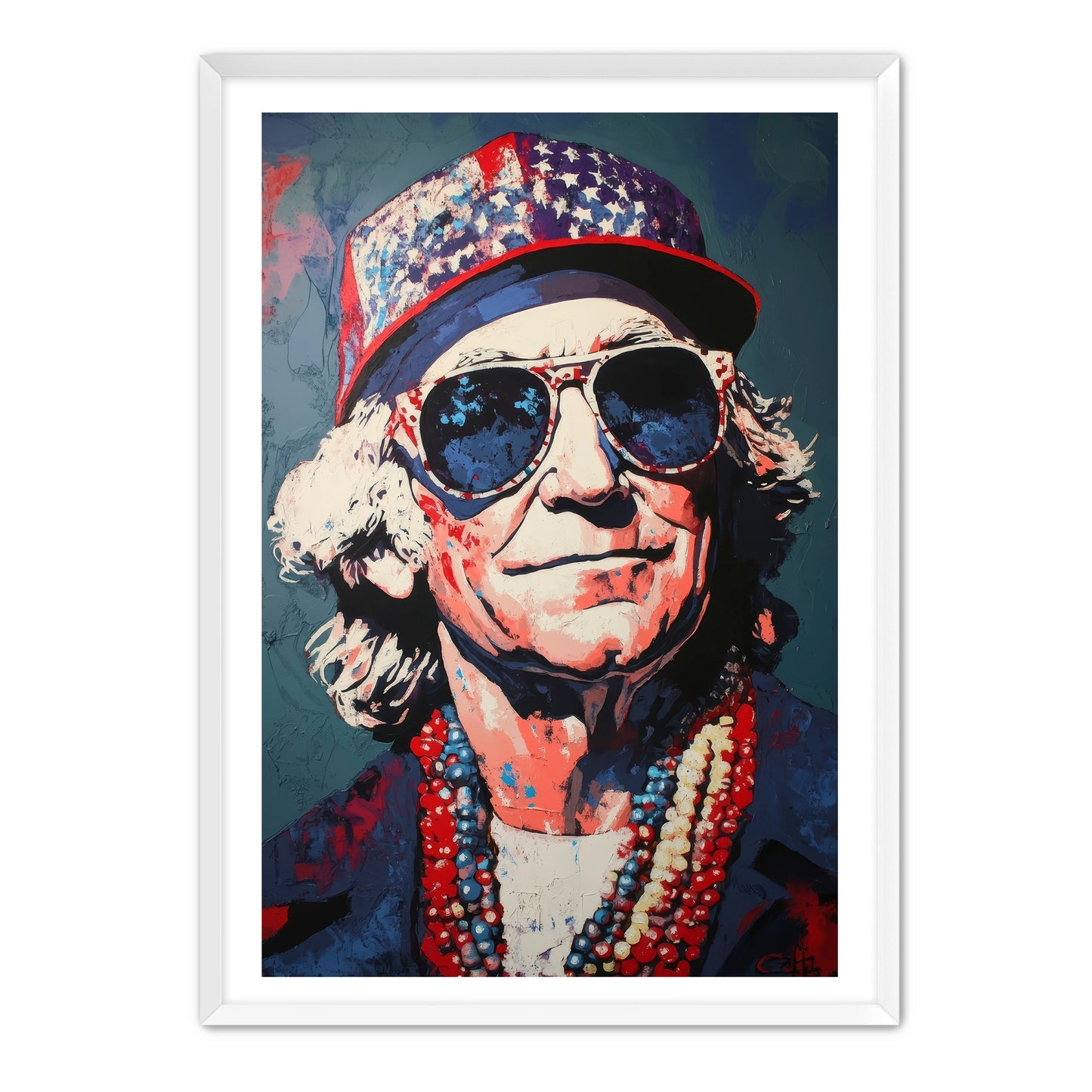 Patriotic Sunglasses Vibes Wall Art
