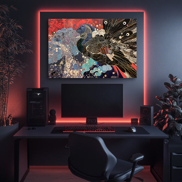 Peacock King Wall Art