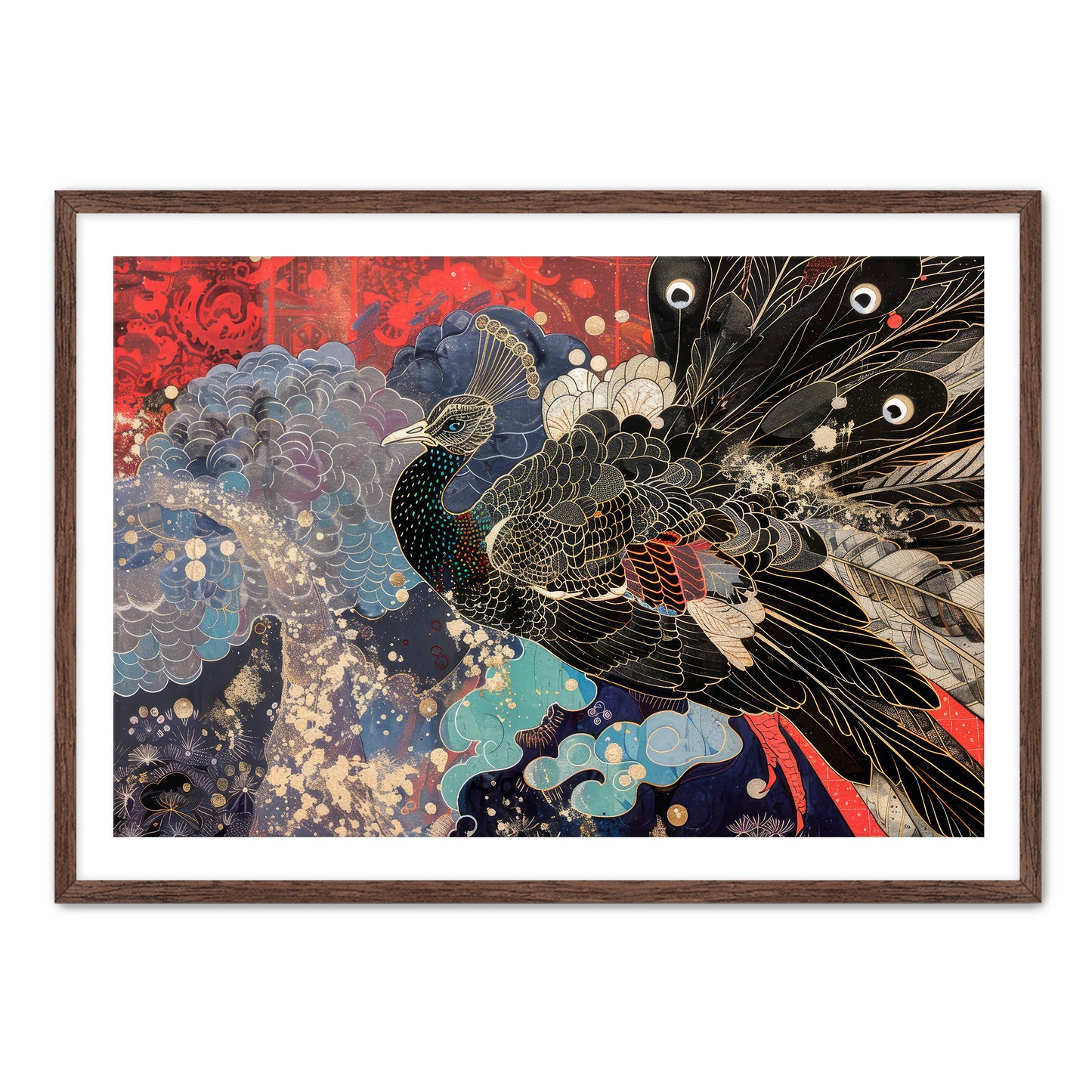 Peacock King Wall Art
