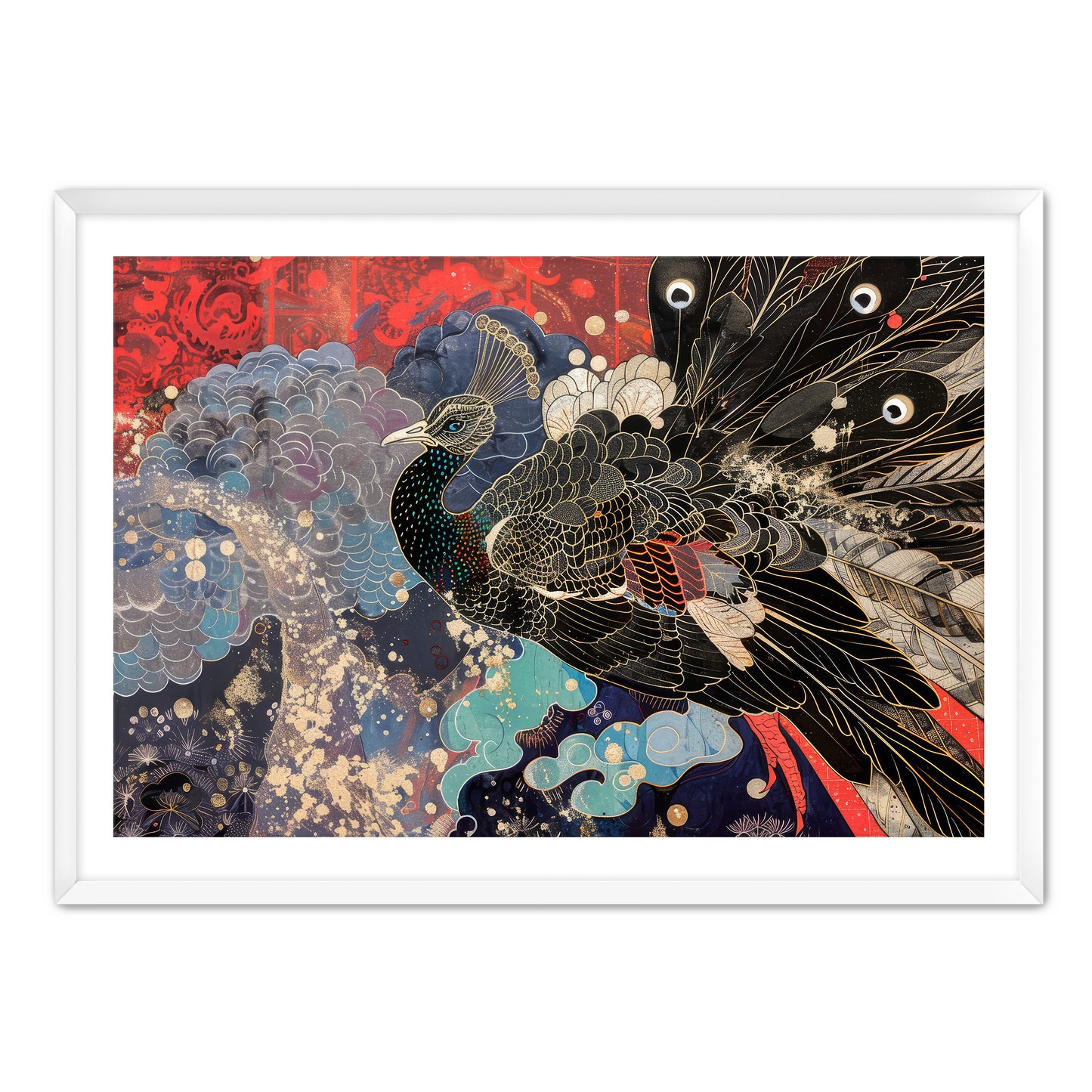 Peacock King Wall Art