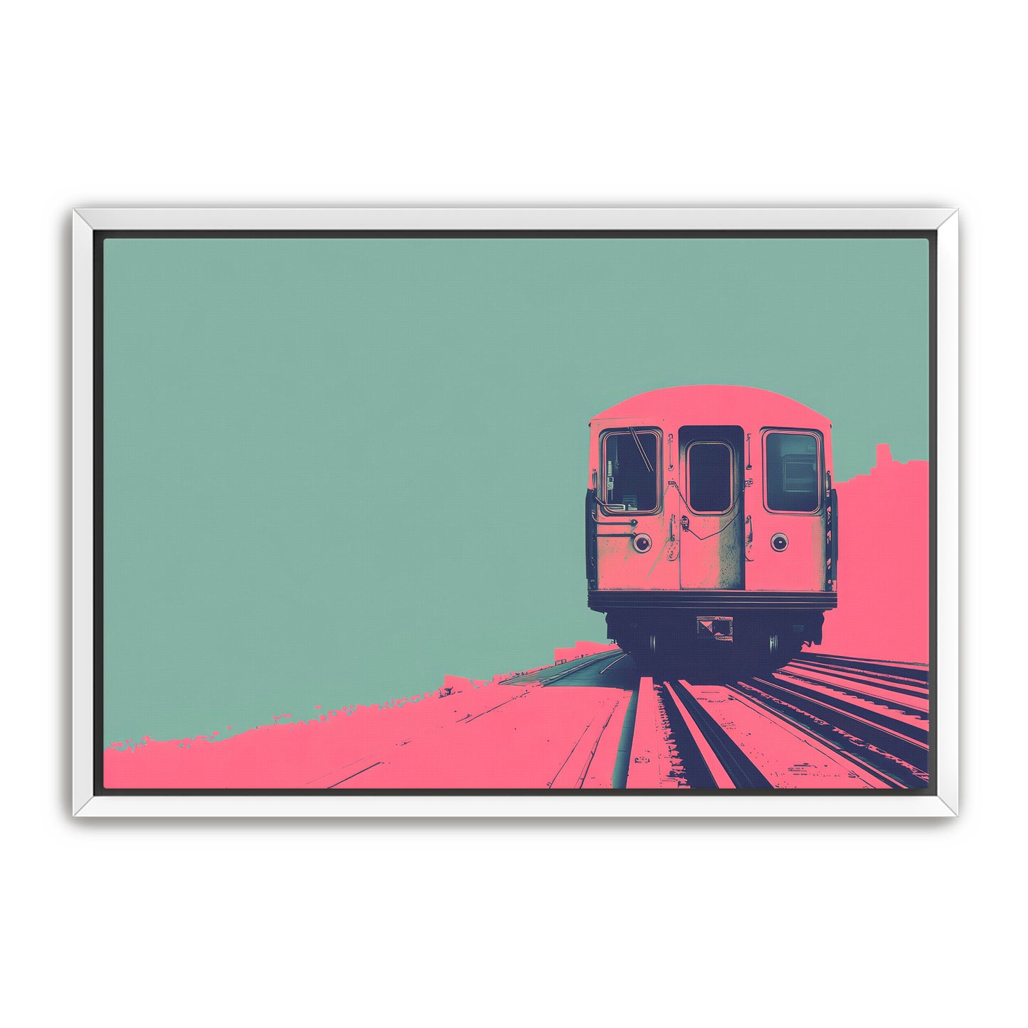 Pink Caboose Wall Art