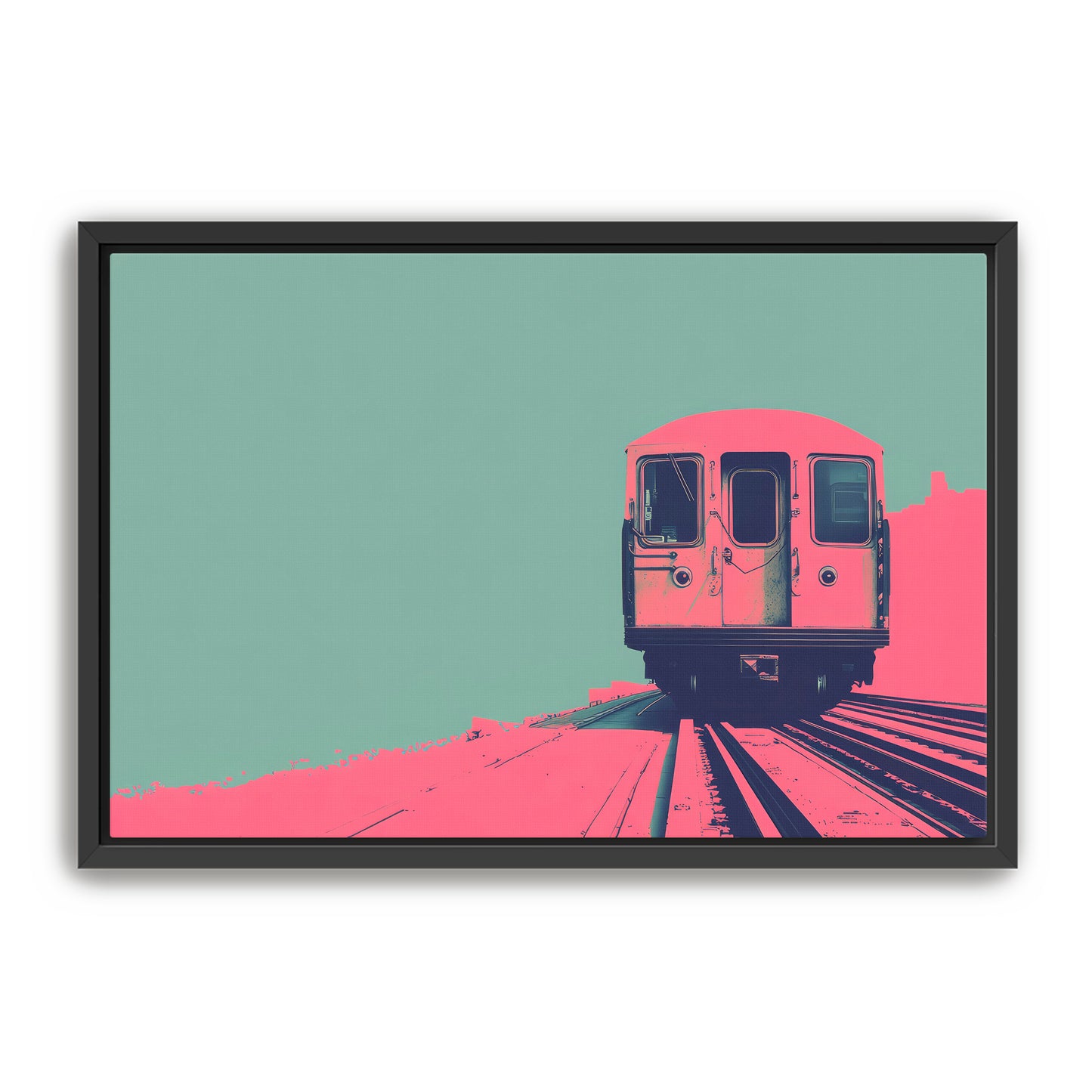 Pink Caboose Wall Art
