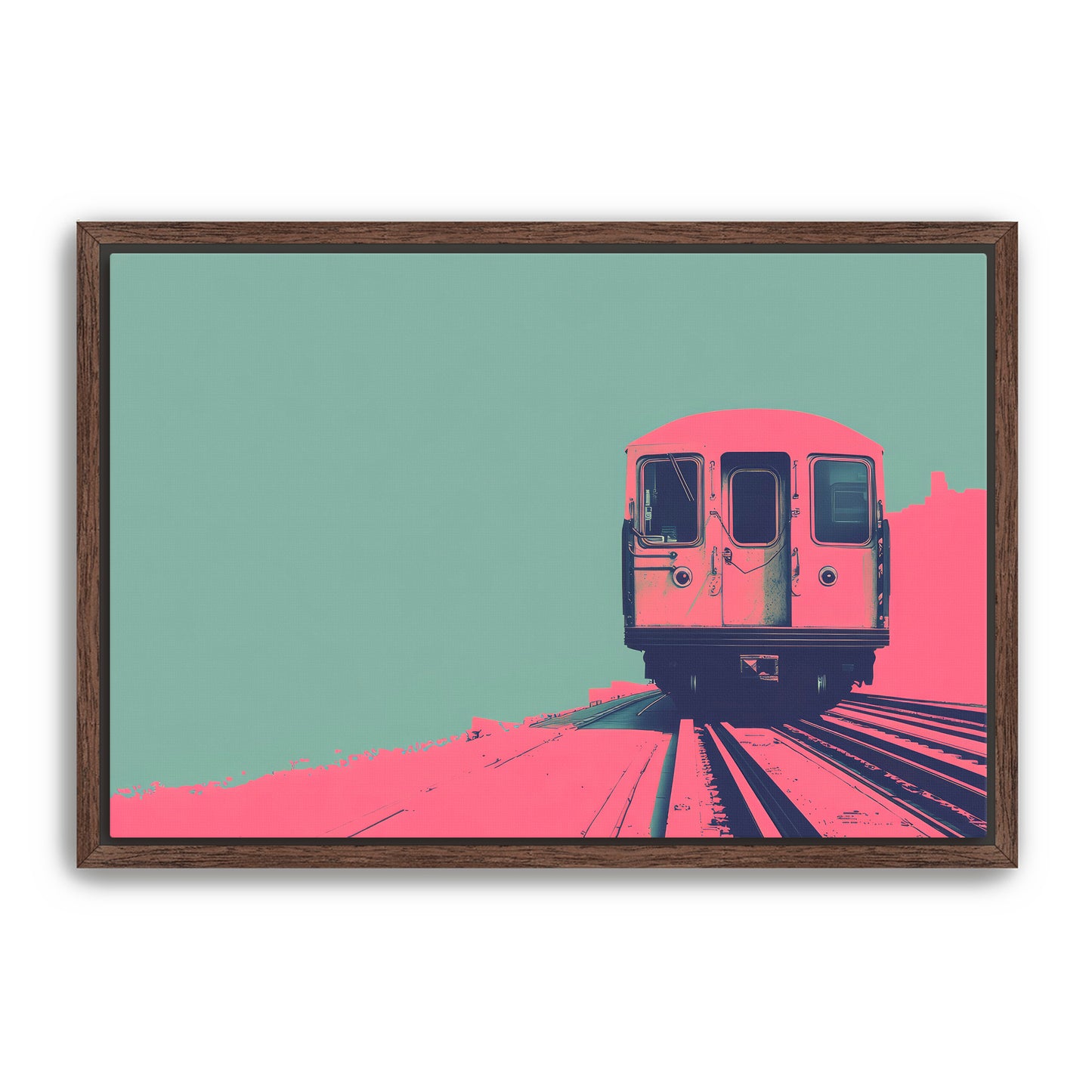 Pink Caboose Wall Art