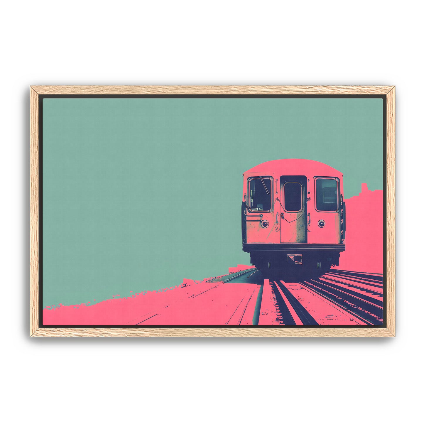 Pink Caboose Wall Art