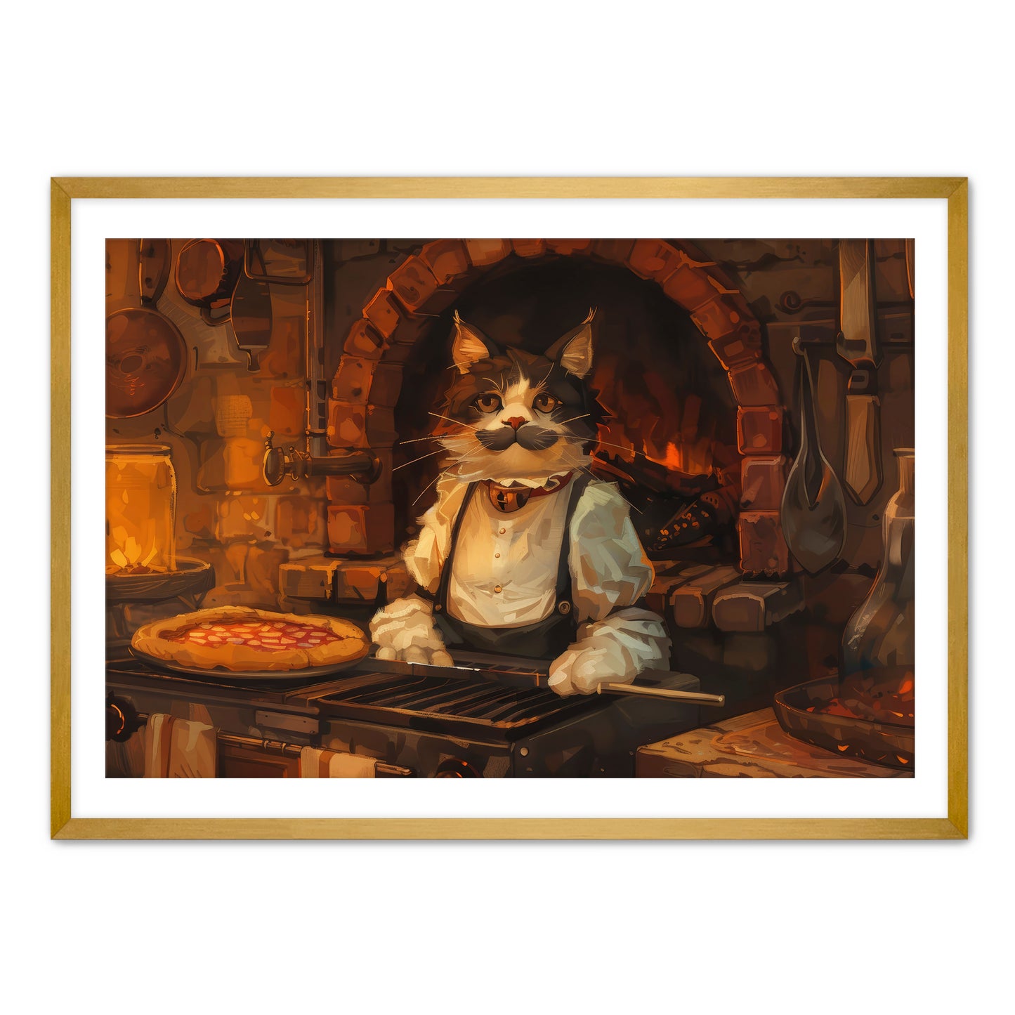 Pizza and Paws Wall Art