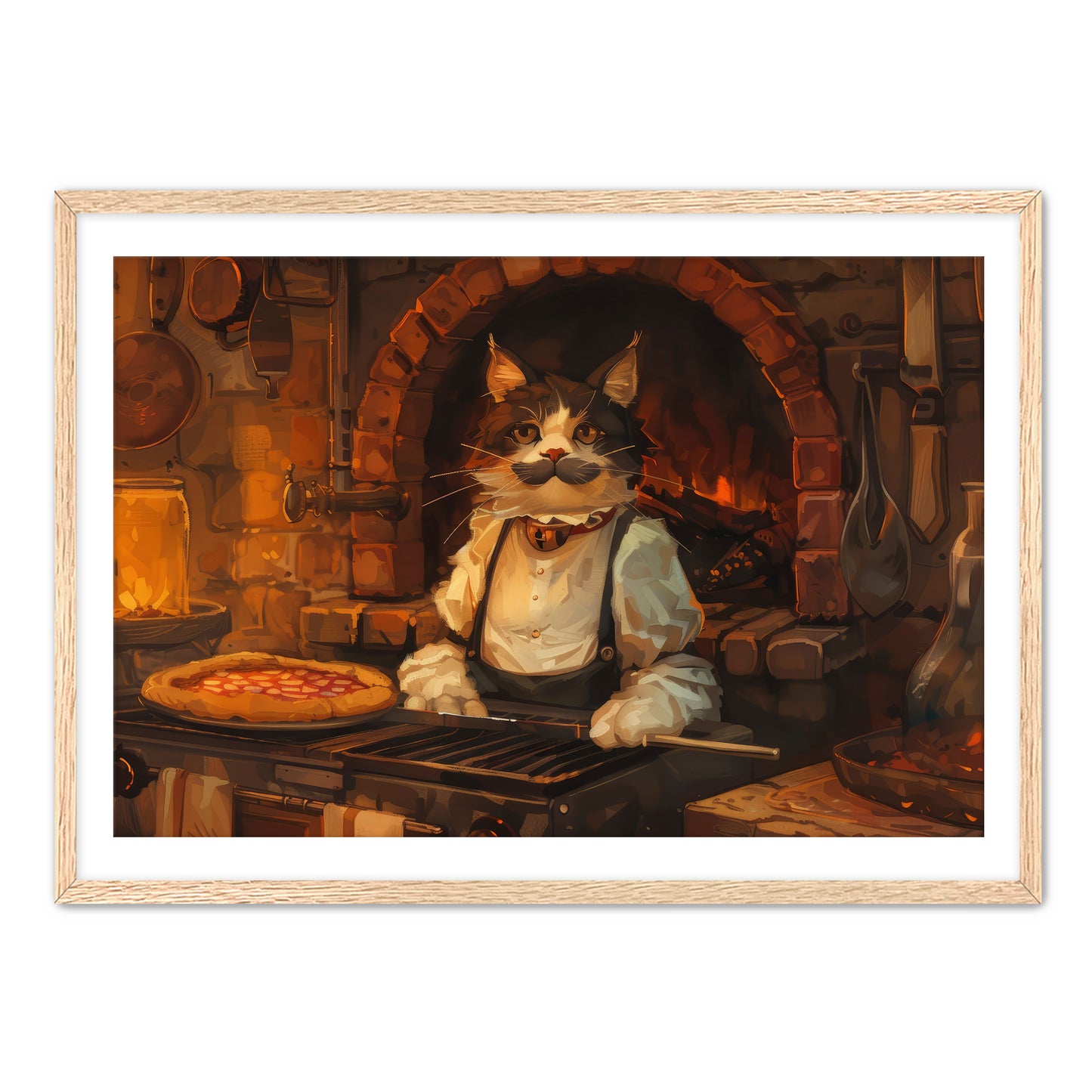 Pizza and Paws Wall Art
