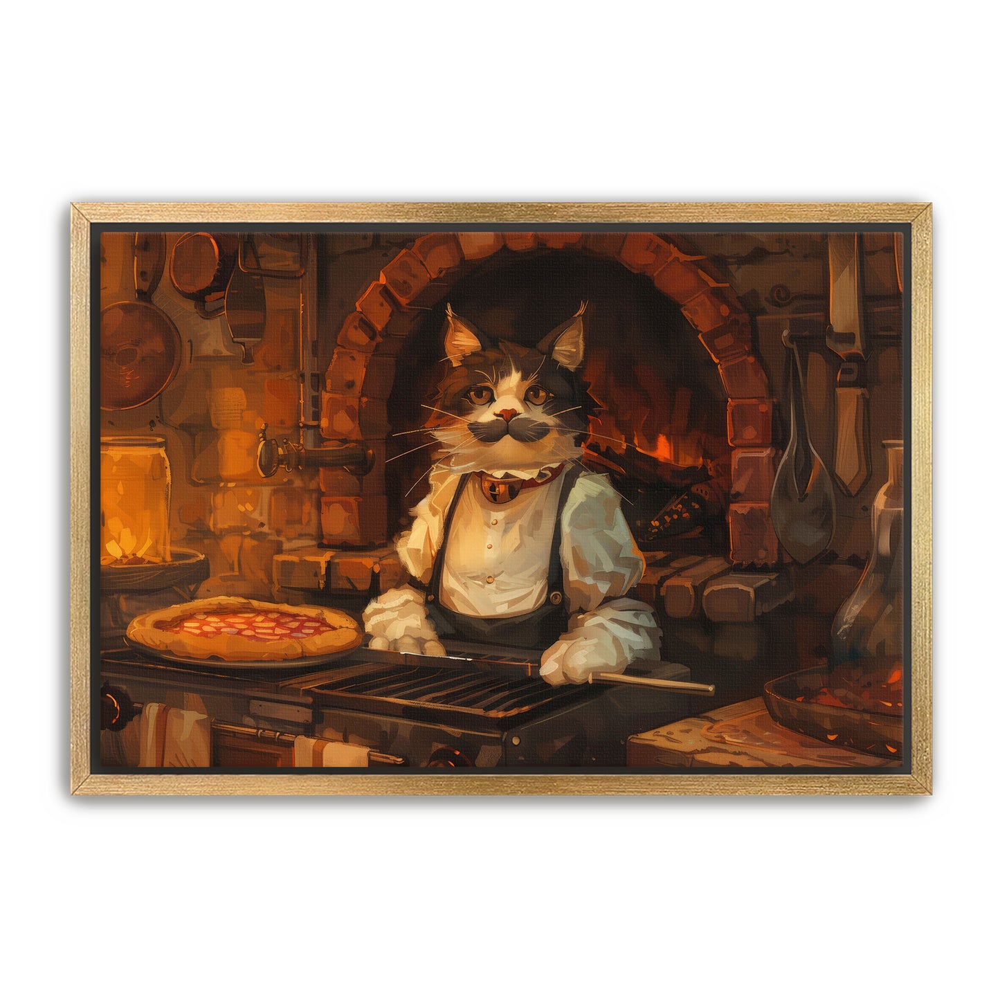 Pizza and Paws Wall Art