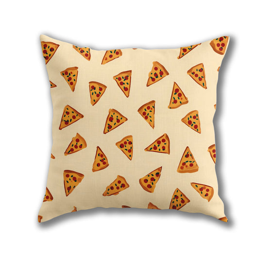 Pizza Slice Pattern Pillow